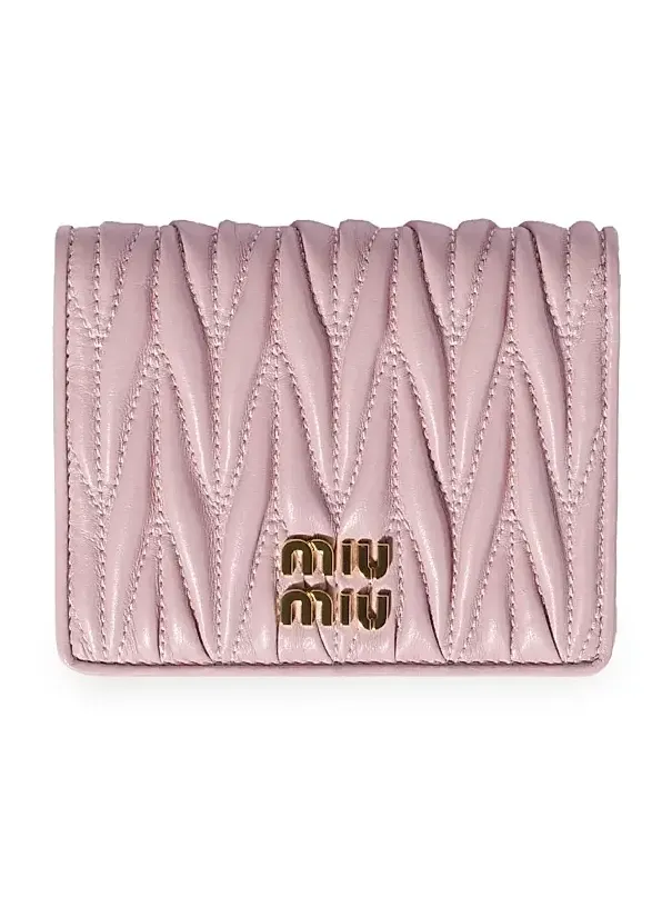 Women's Small Matelassé Nappa Leather Wallet