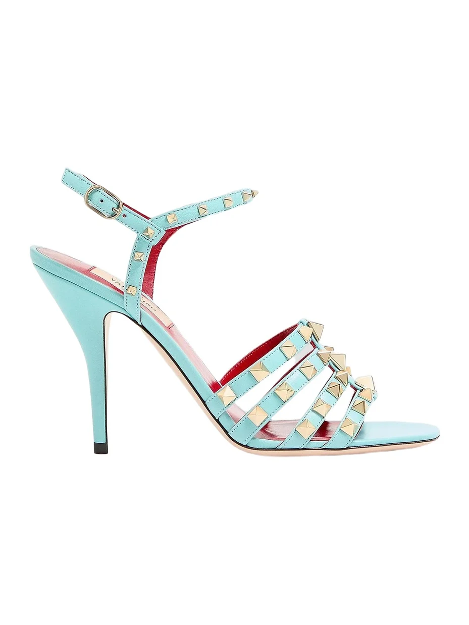Women's Rockstud 100MM Kidskin Sandals