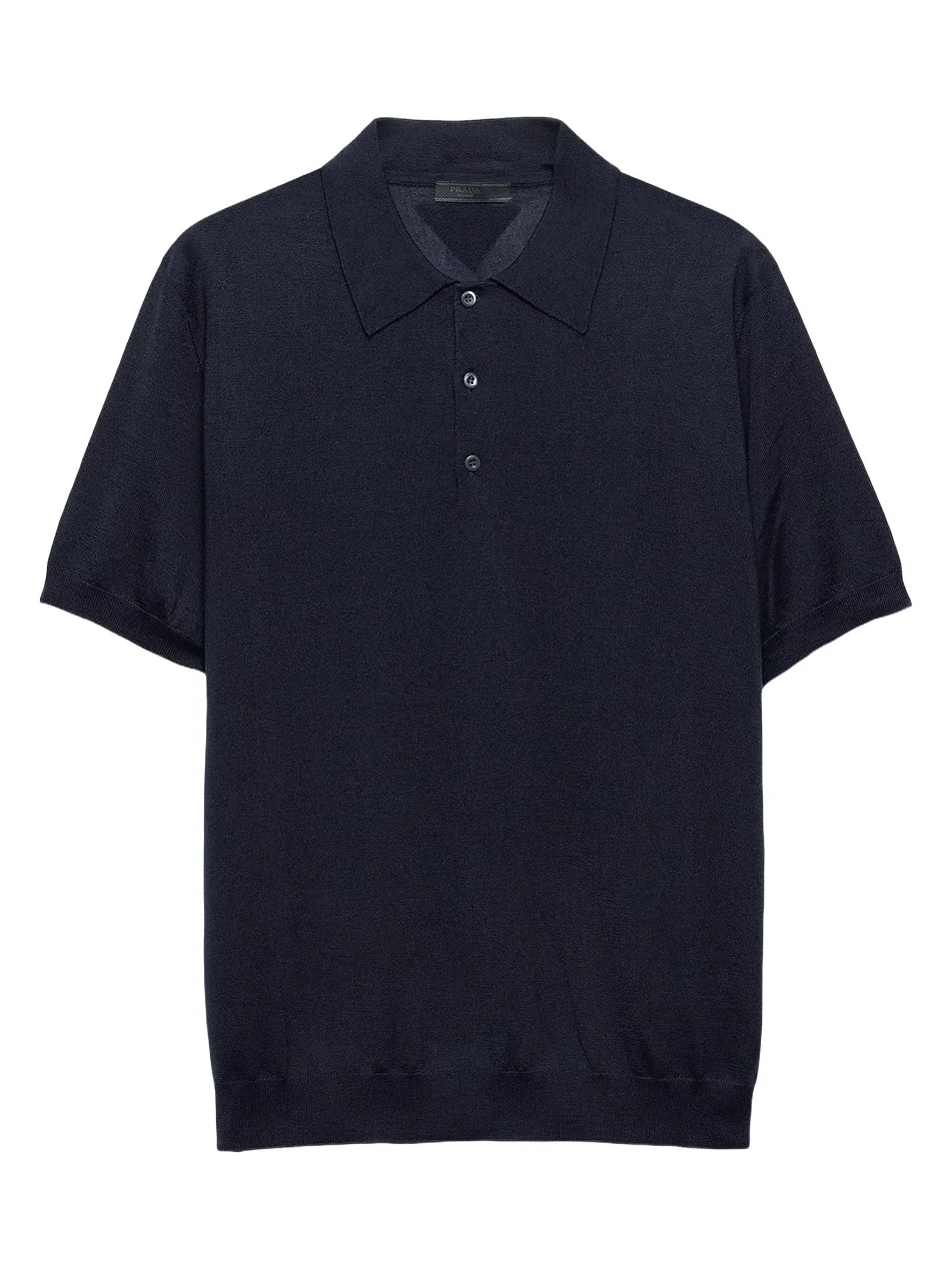 Men's Cashmere and Silk Polo Shirt Men's Cashmere and Silk Polo Shirt