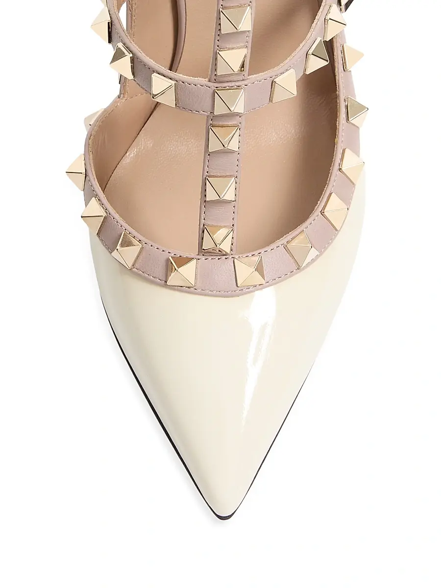 Valentino Women's Patent Rockstud Caged 100MM Pumps | Thumbnail 5 Valentino Women's Patent Rockstud Caged 100MM Pumps | Thumbnail 5