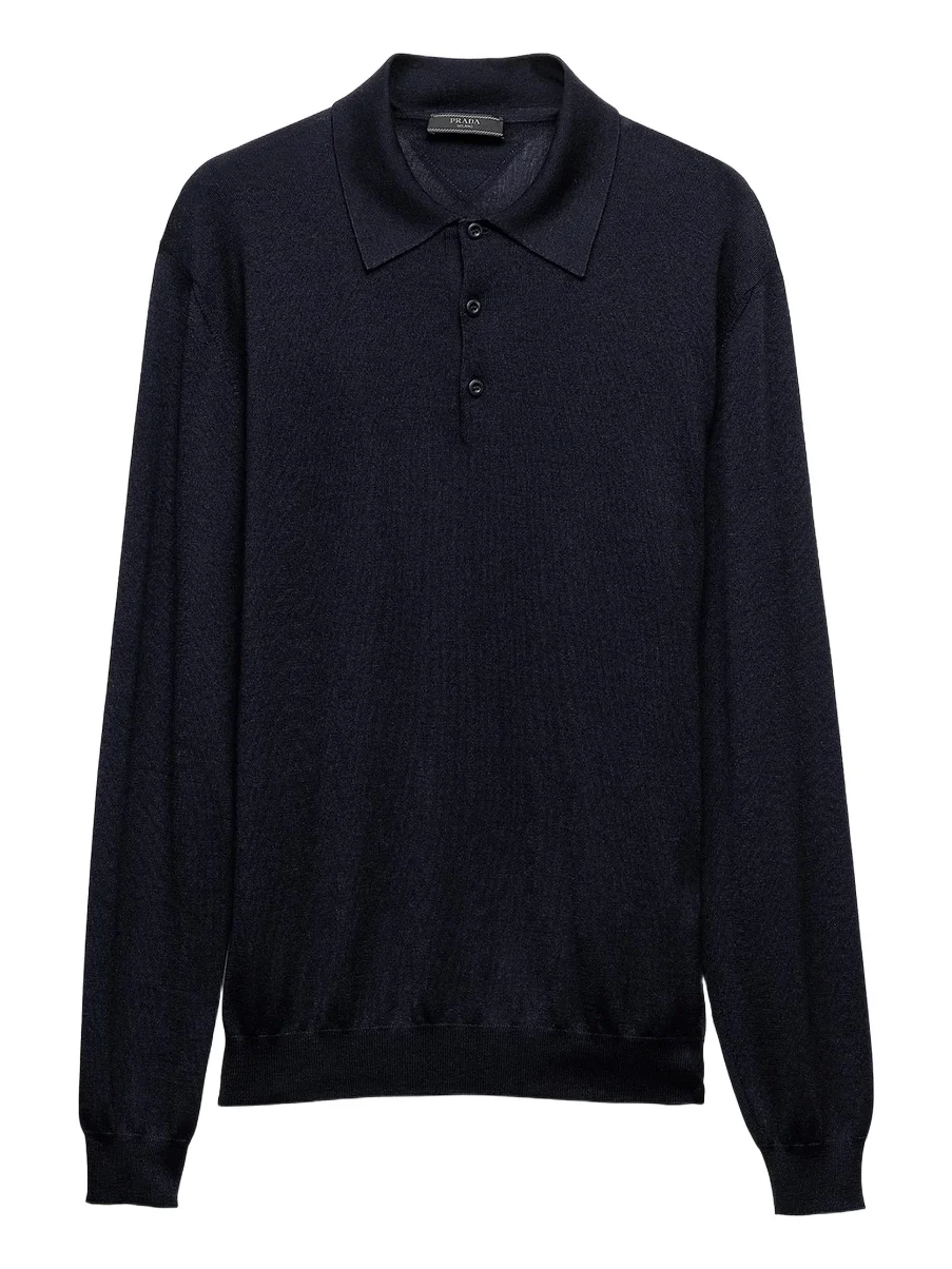 Men's Cashmere and Silk Polo Shirt Men's Cashmere and Silk Polo Shirt