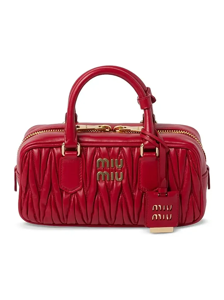 Women's Arcadie Matelassé Nappa Leather Top Handle Bag