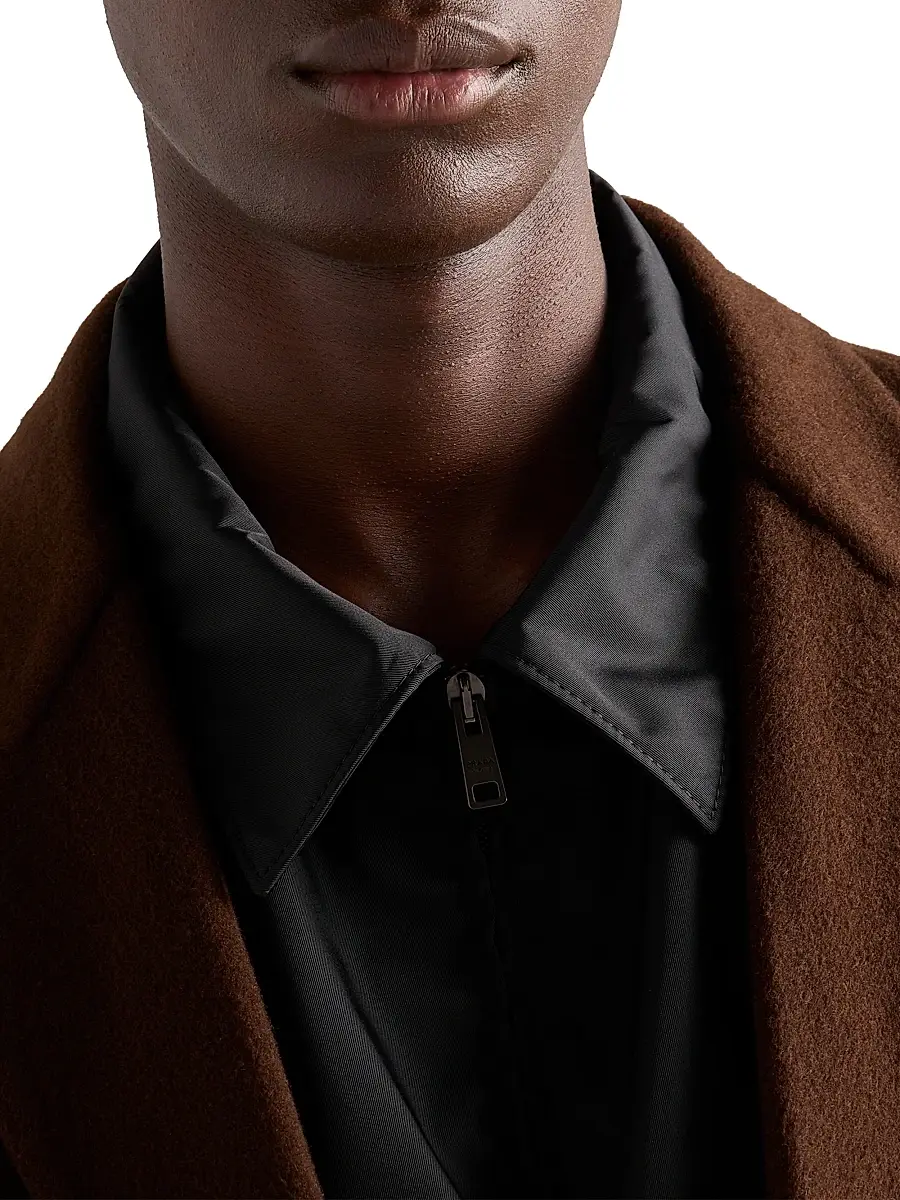 Prada Men's Re-Nylon Blouson Jacket - Black | Thumbnail 4 Prada Men's Re-Nylon Blouson Jacket - Black | Thumbnail 4