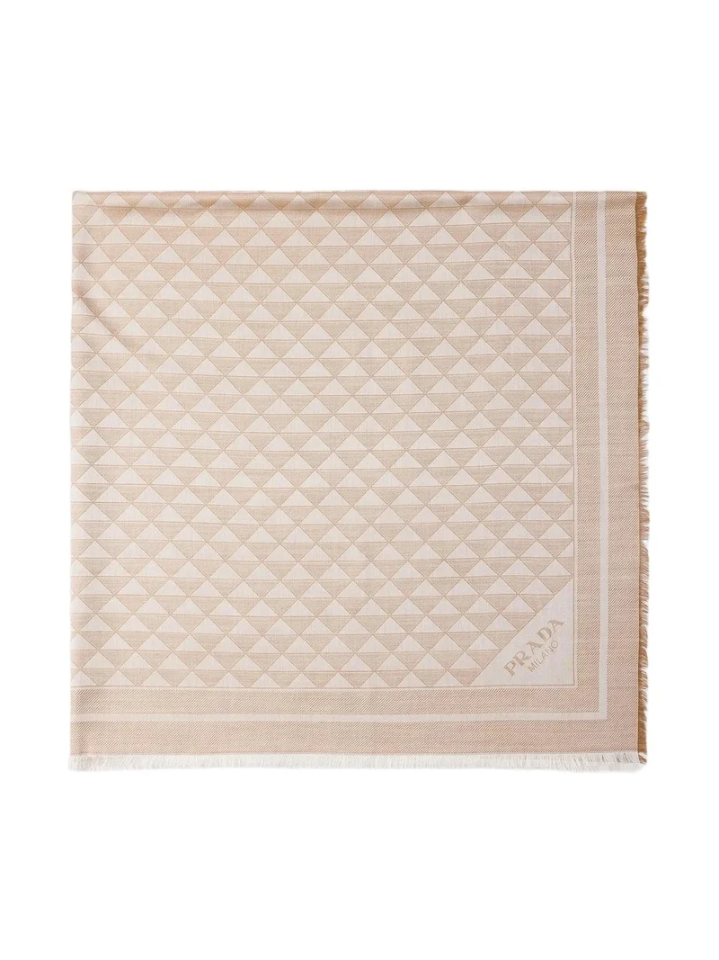 Prada Women's Silk and Wool Shawl - Brown