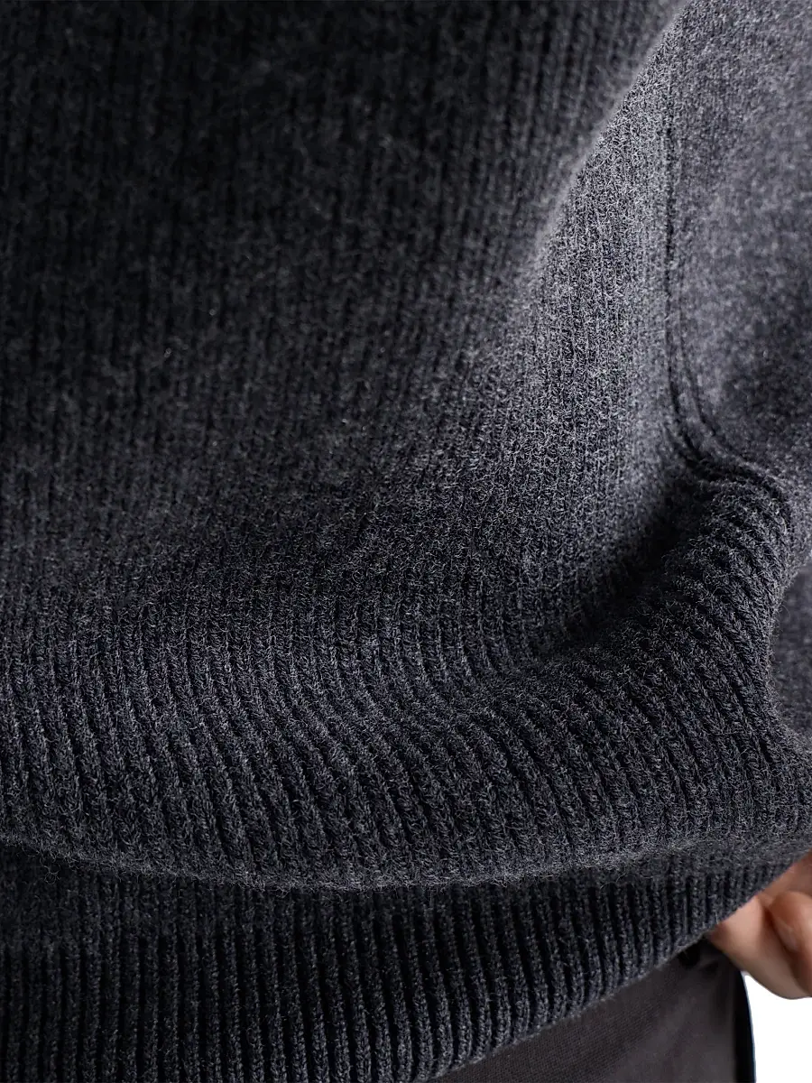 Prada Men's Wool and Cashmere Zipper Vest - Grey | Thumbnail 5 Prada Men's Wool and Cashmere Zipper Vest - Grey | Thumbnail 5