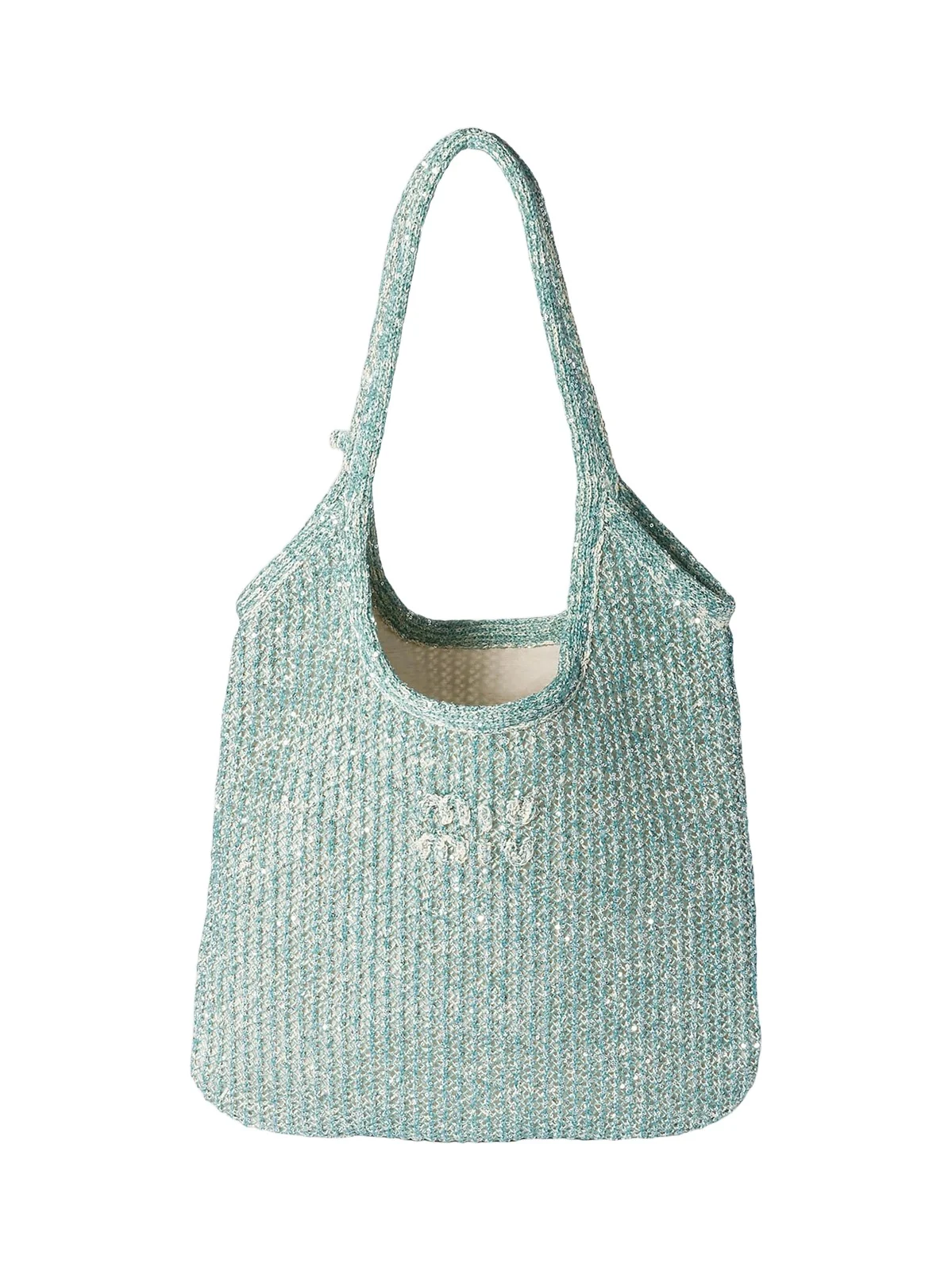 Miu Miu Women's Ivy Sequin Mesh Shoulder Bag