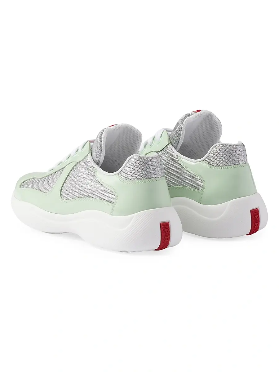 Prada Women's America's Cup Biker Fabric Sneakers - Light Green | Thumbnail 3 Prada Women's America's Cup Biker Fabric Sneakers - Light Green | Thumbnail 3