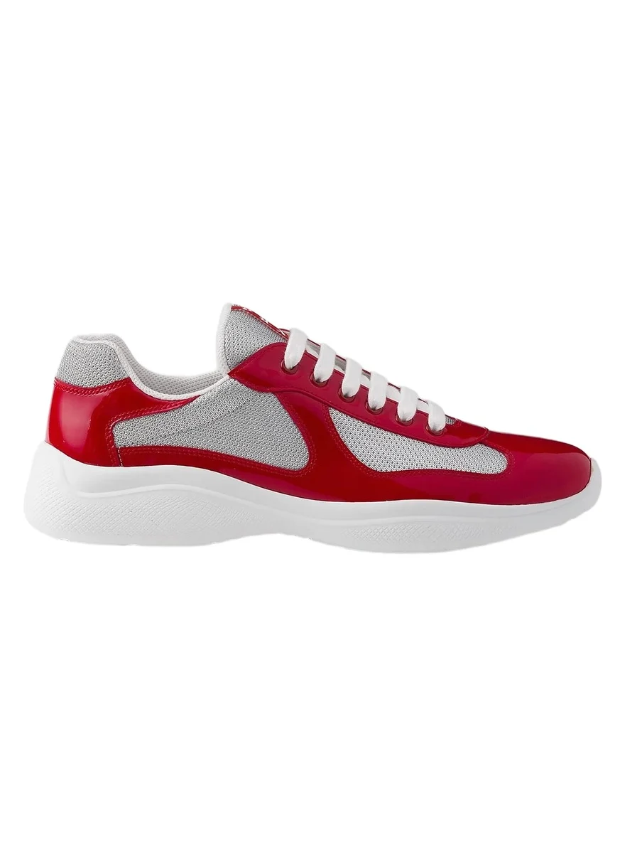 Men's Patent Leather and Technical Fabric America's Cup Sneakers