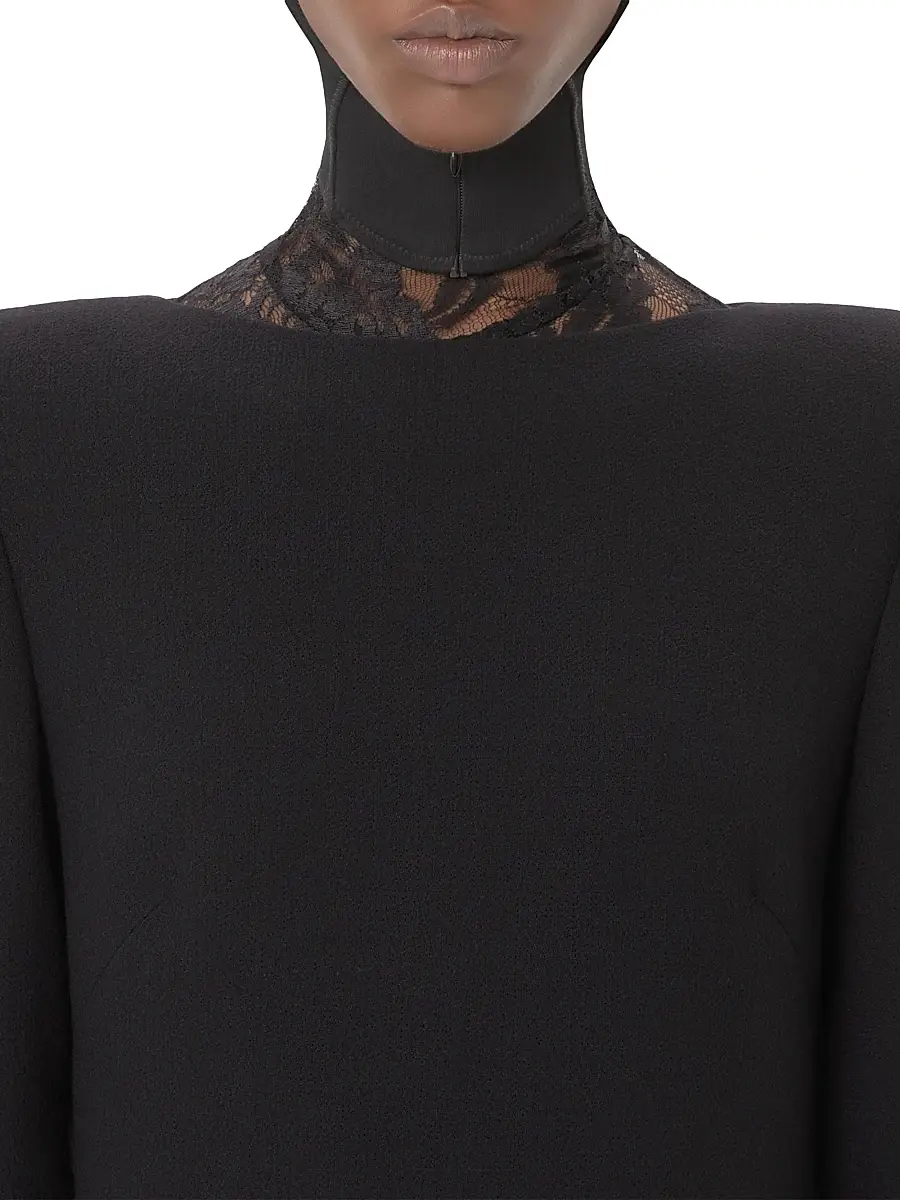 Valentino Women's Wool Crepe Short Dress | Thumbnail 5 Valentino Women's Wool Crepe Short Dress | Thumbnail 5