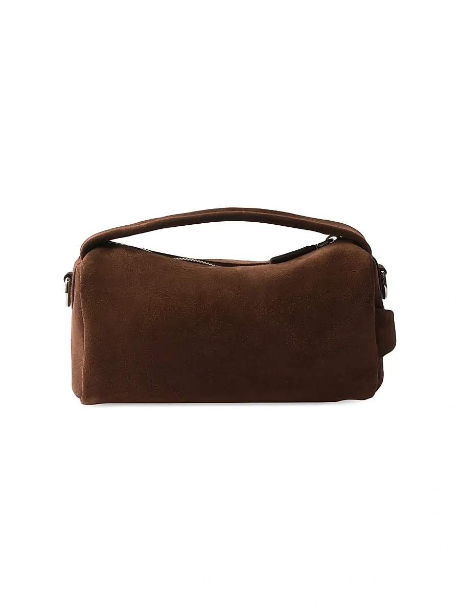 Prada Men's Suede Leather Shoulder Bag | Thumbnail 3