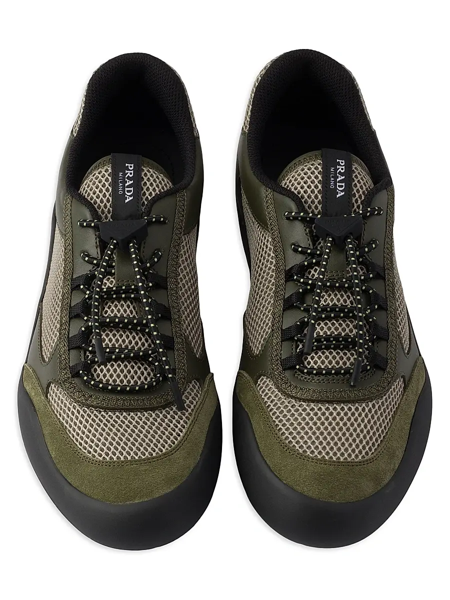Prada Women's Speedrock Mesh Fabric Sneakers | Thumbnail 3 Prada Women's Speedrock Mesh Fabric Sneakers | Thumbnail 3