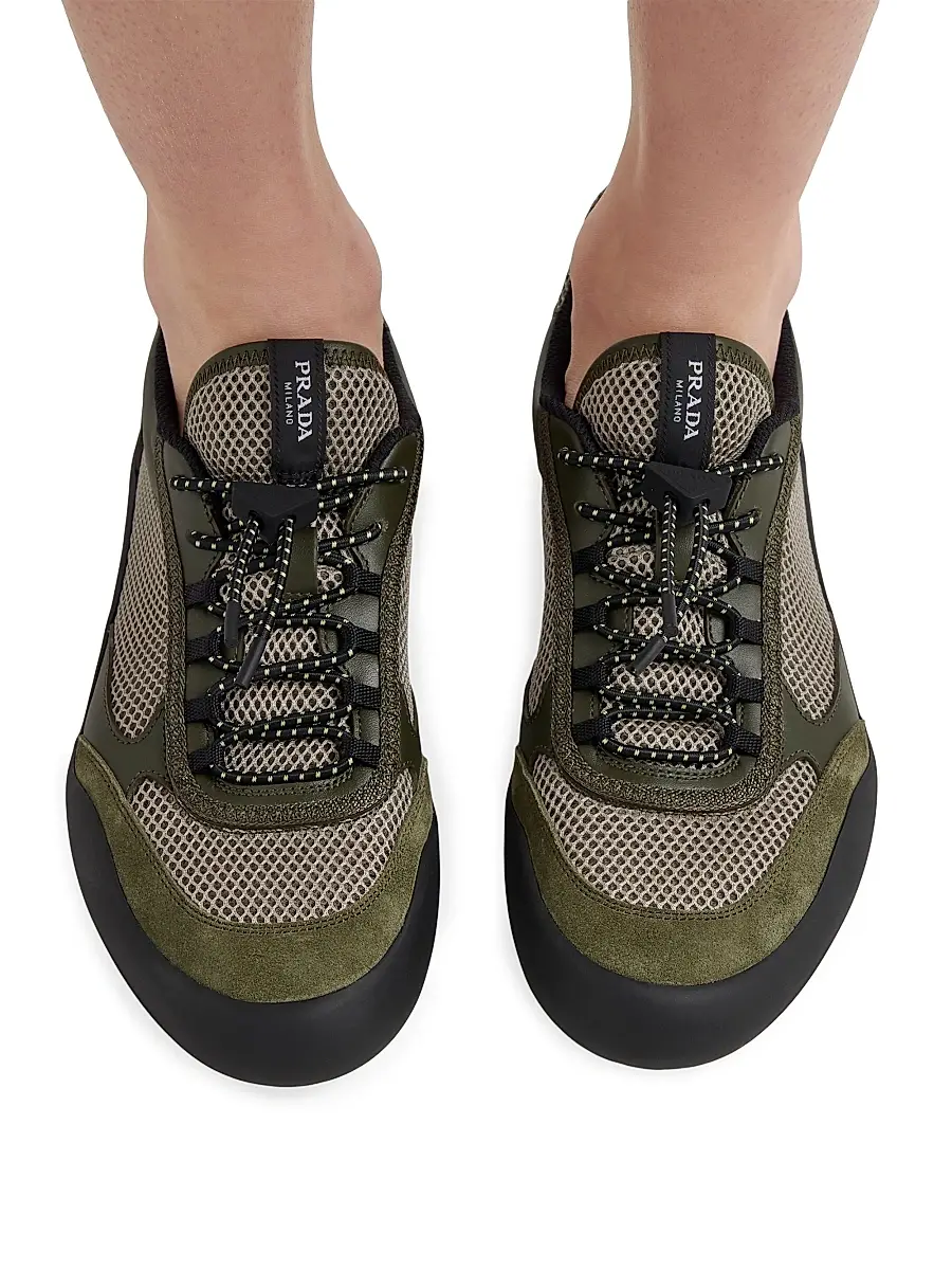 Prada Women's Speedrock Mesh Fabric Sneakers | Thumbnail 6 Prada Women's Speedrock Mesh Fabric Sneakers | Thumbnail 6