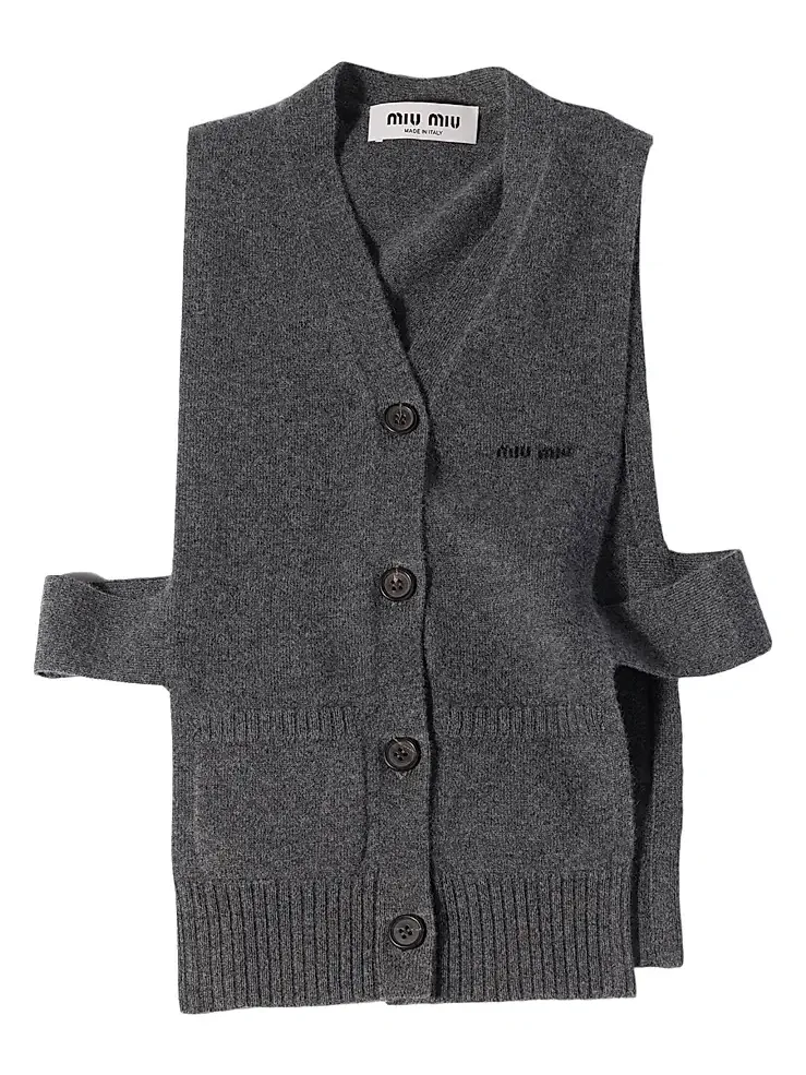 Women's Cashmere Cardigan Vest