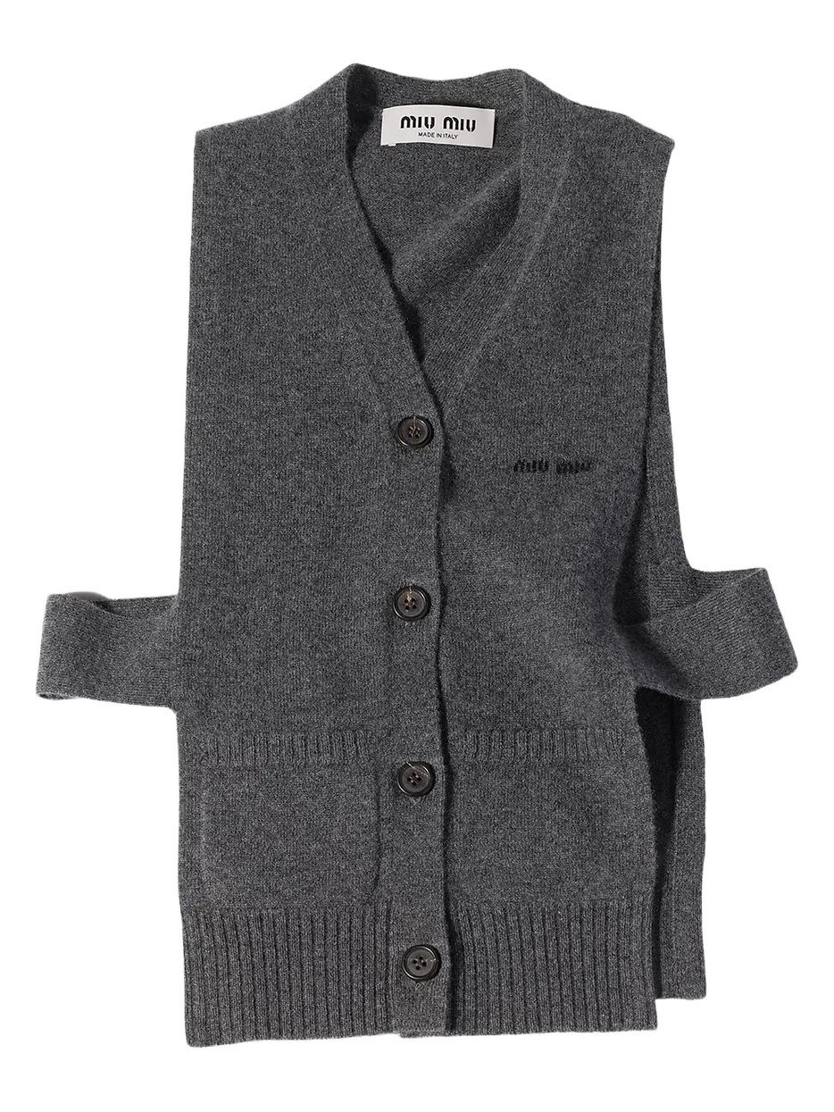 Miu Miu Women's Cashmere Cardigan Vest
