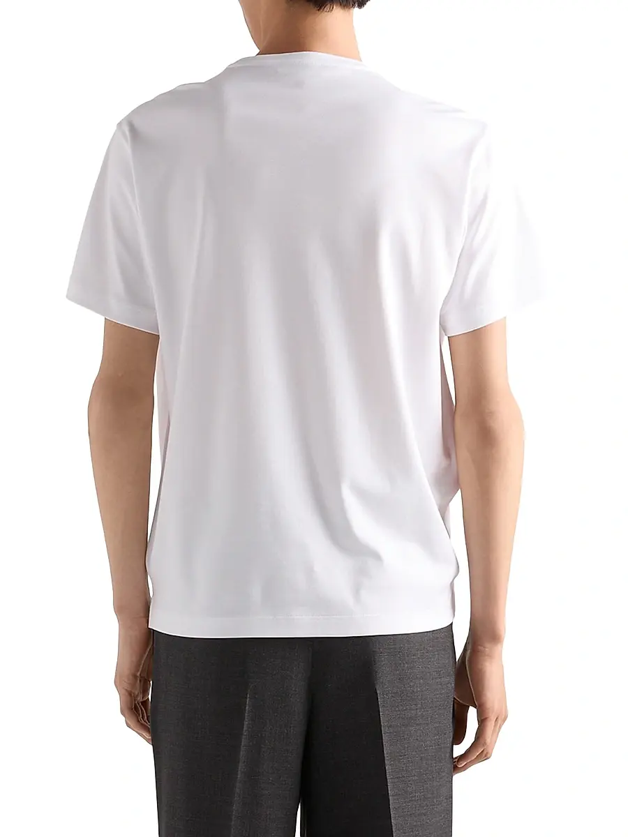 Prada Men's Cotton T-Shirt | Thumbnail 3 Prada Men's Cotton T-Shirt | Thumbnail 3