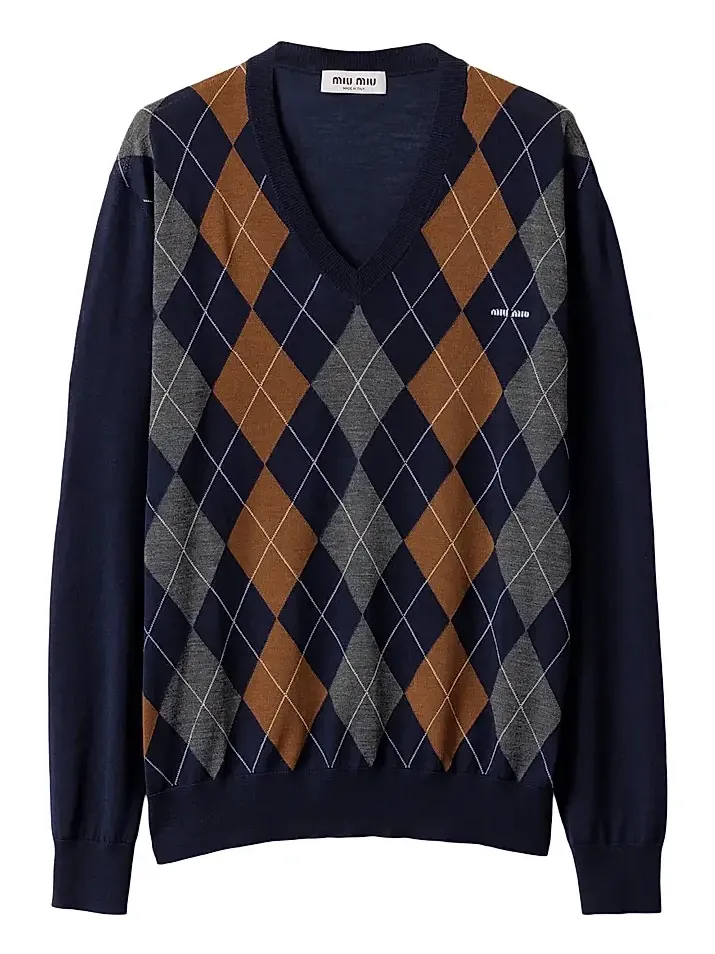 Women's V-Necked Wool Sweater
