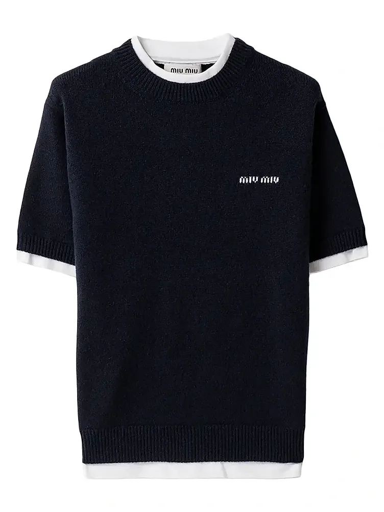 Miu Miu Women's Cashmere Crew-Neck Sweater
