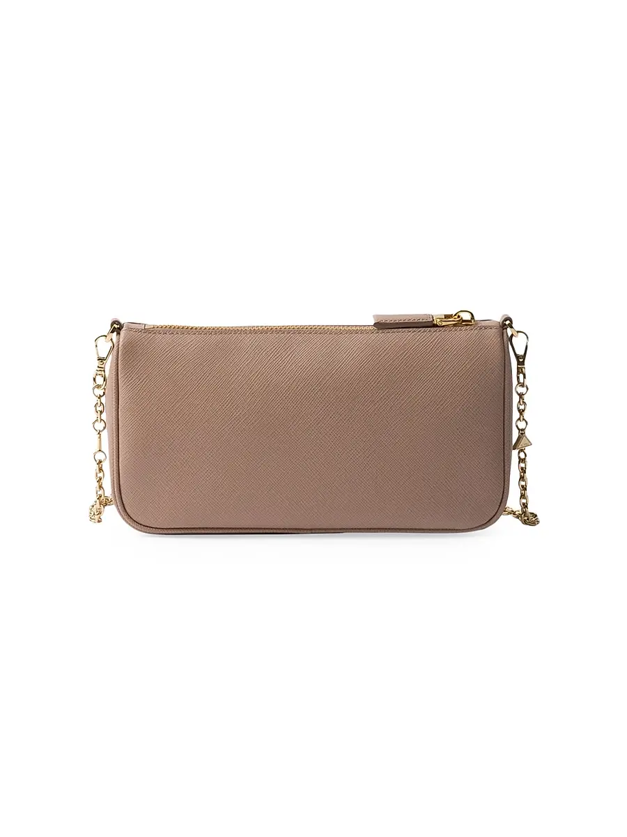 Prada Women's Saffiano Leather Mini-Bag - Beige | Thumbnail 3 Prada Women's Saffiano Leather Mini-Bag - Beige | Thumbnail 3