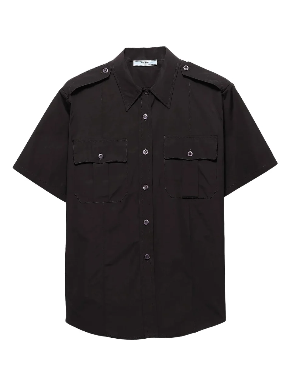 Prada Women's Short-Sleeved Poplin Shirt