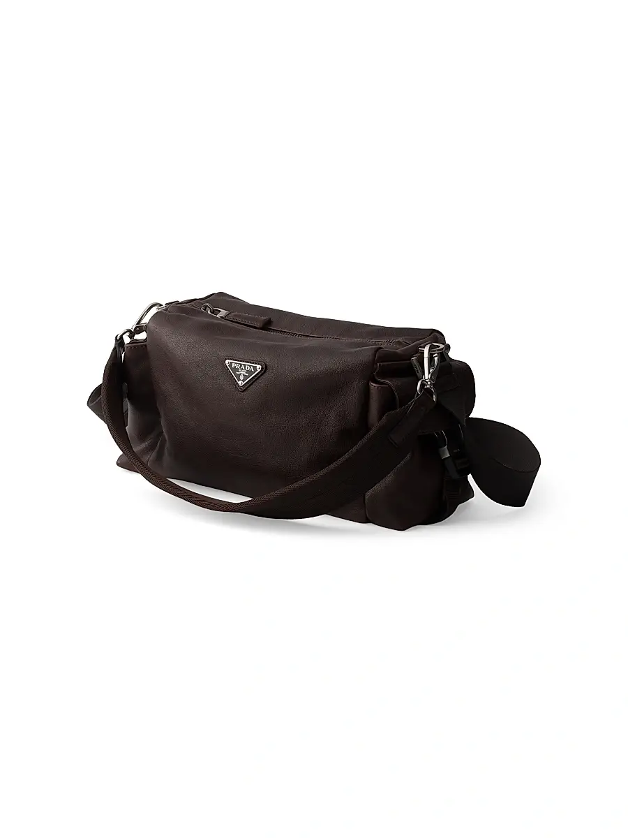Prada Men's Explore Leather Bag | Thumbnail 2 Prada Men's Explore Leather Bag | Thumbnail 2