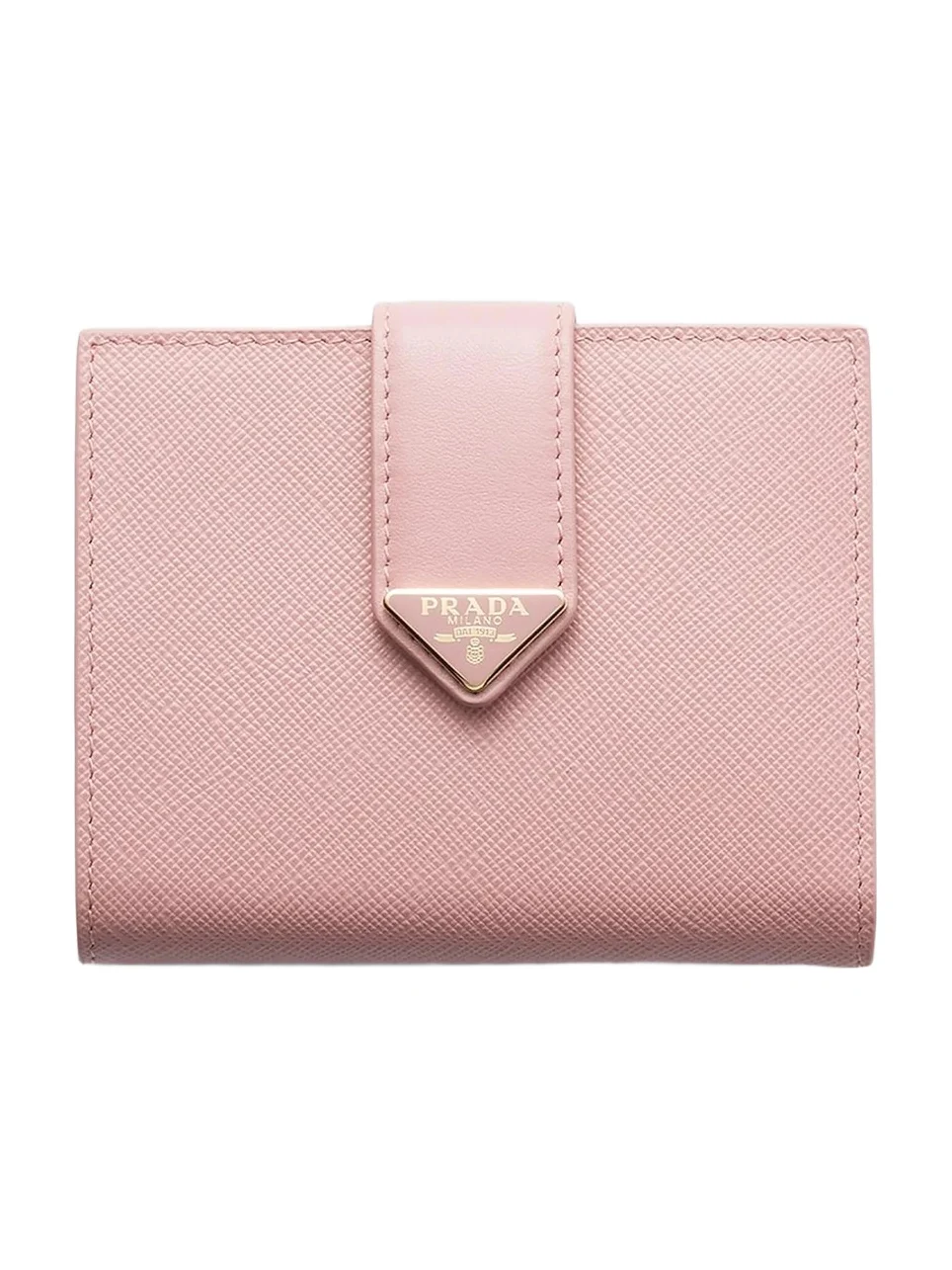 Prada Women's Small Saffiano and Smooth Leather Wallet