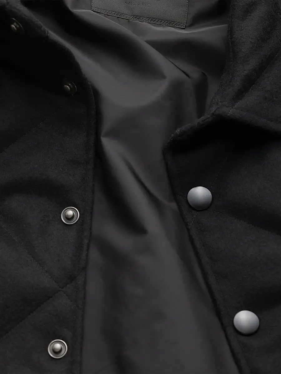 Prada Men's Padded Cashmere Shirt | Thumbnail 5