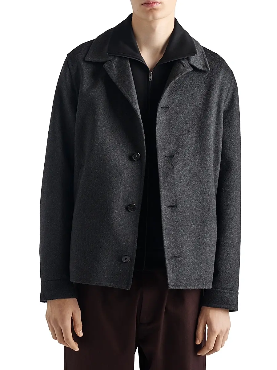 Prada Men's Technical Cotton Blouson Jacket | Thumbnail 2
