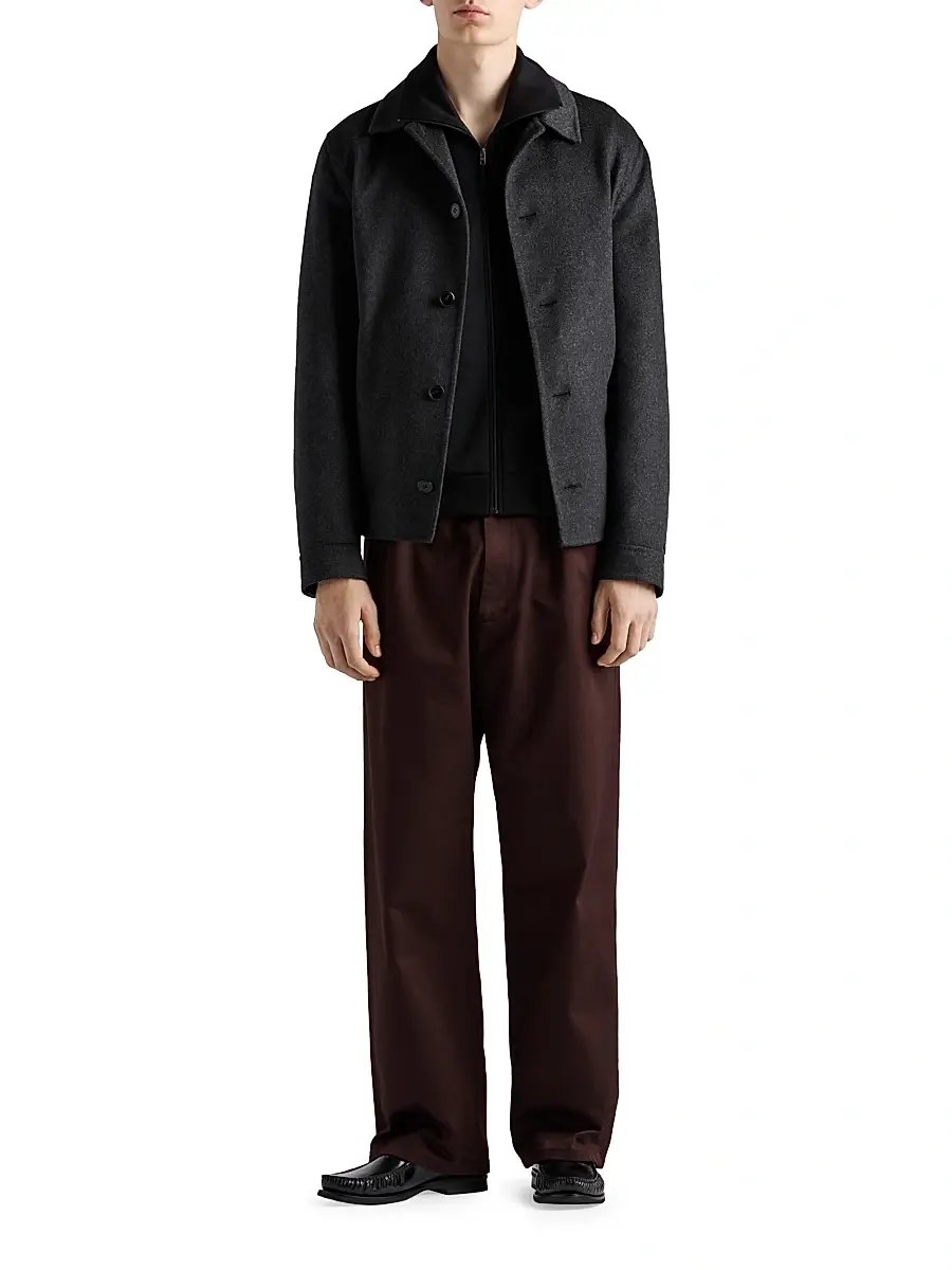 Prada Men's Technical Cotton Blouson Jacket | Thumbnail 6