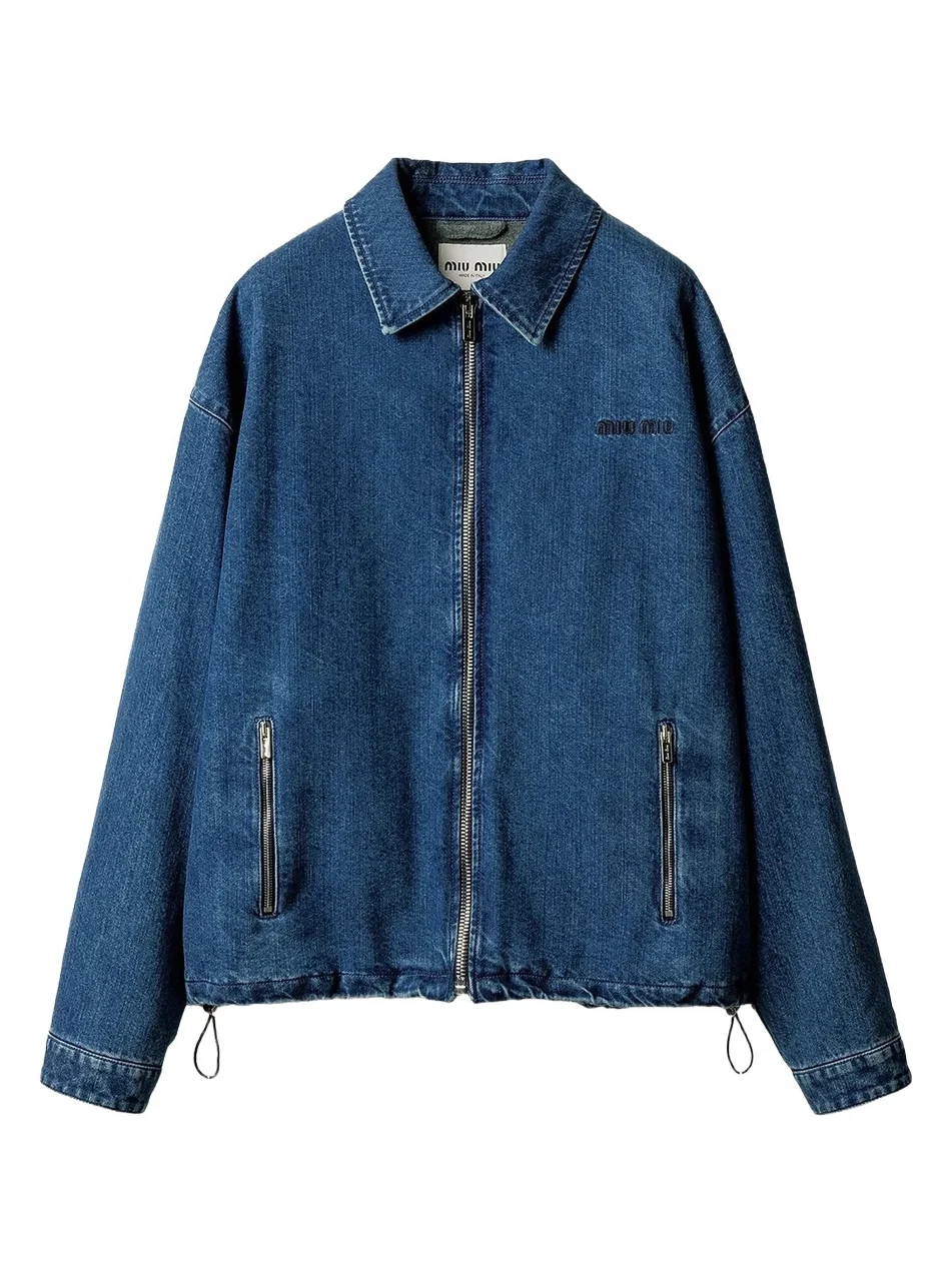 Women's Cashmere Denim Blouson Jacket