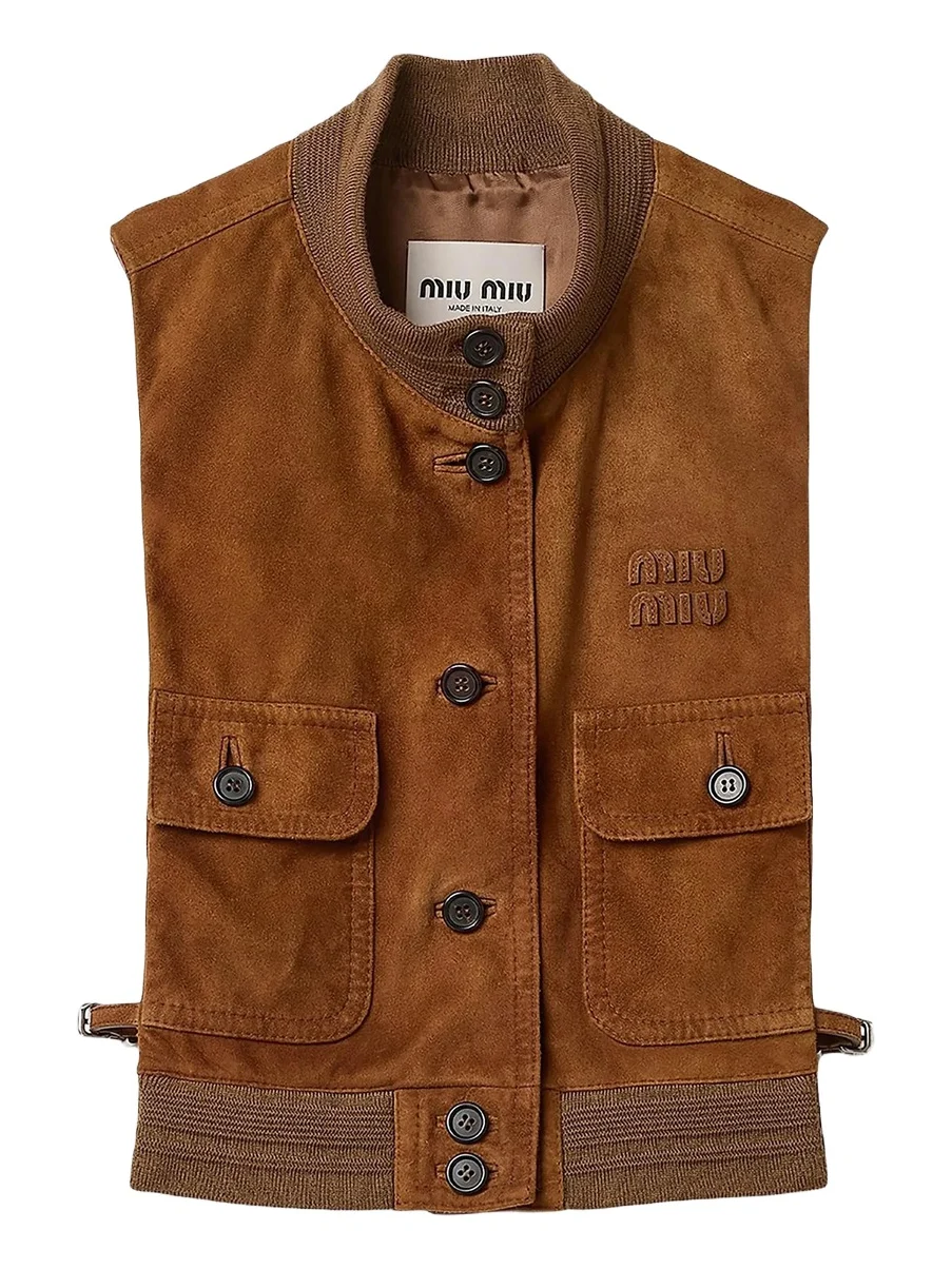 Women's Waxed Suede Leather Vest