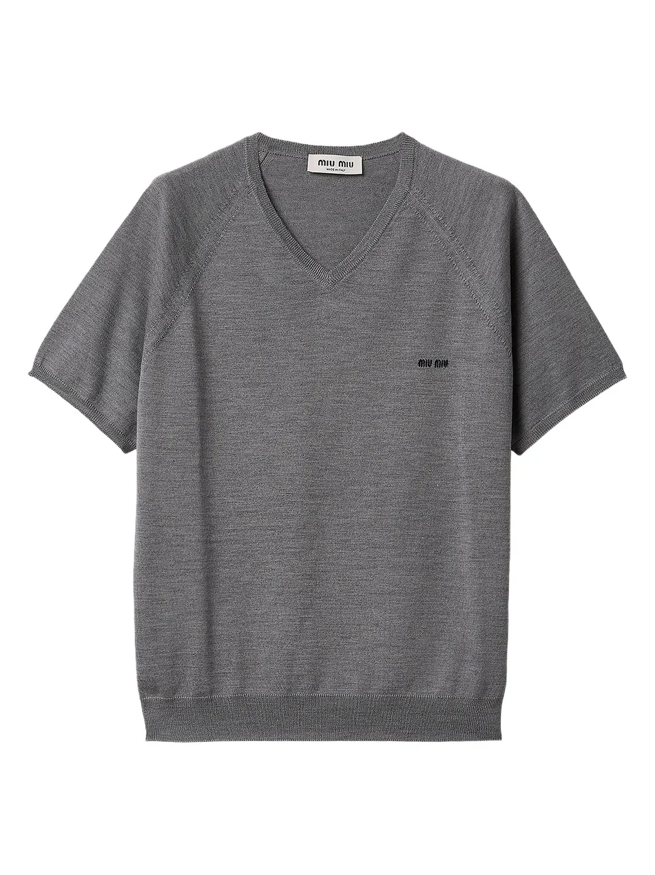 Miu Miu Women's Wool V-Neck Sweater