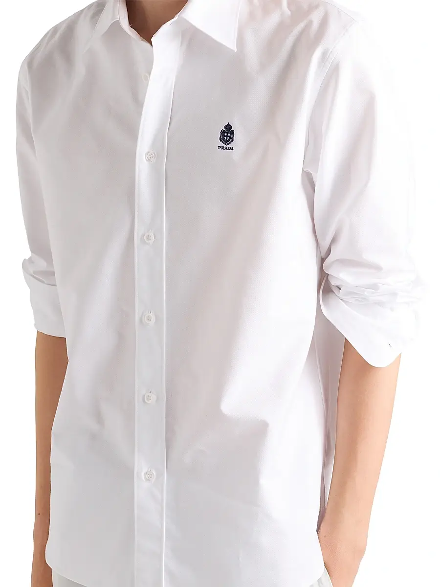 Prada Men's Cotton Shirt | Thumbnail 3 Prada Men's Cotton Shirt | Thumbnail 3
