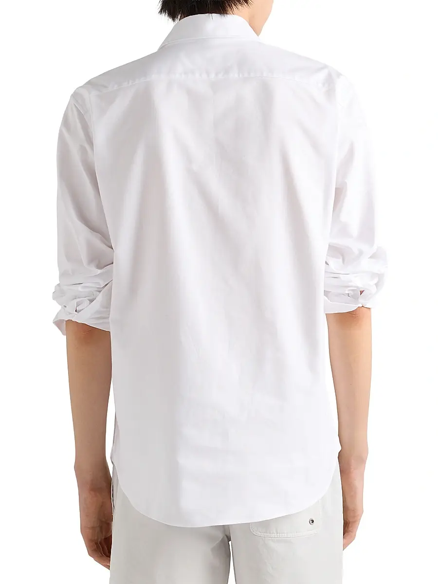 Prada Men's Cotton Shirt | Thumbnail 5 Prada Men's Cotton Shirt | Thumbnail 5