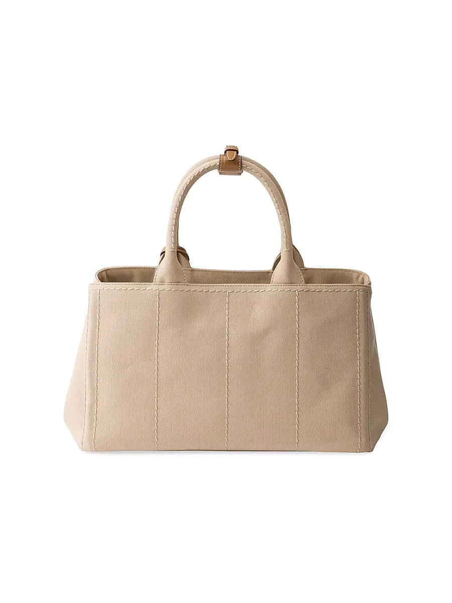 Prada Women's Jardinière Cotton Canvas Tote Bag | Thumbnail 3 Prada Women's Jardinière Cotton Canvas Tote Bag | Thumbnail 3