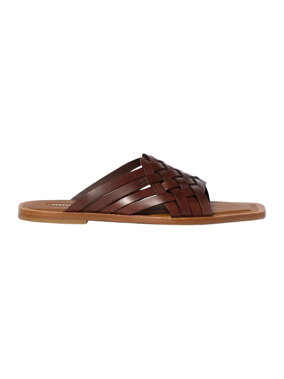 Women's Leather Slides Women's Leather Slides