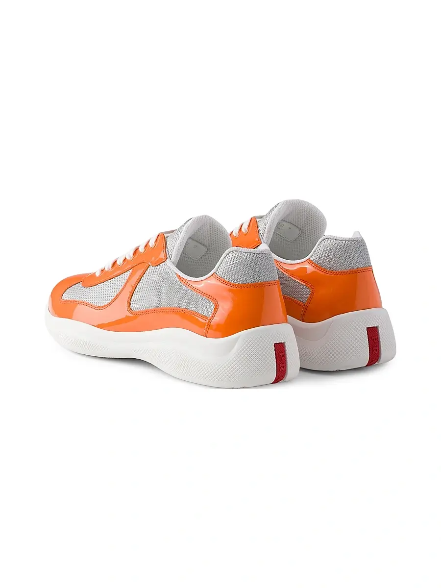Prada Men's Patent Leather and Technical Fabric America's Cup Sneakers | Thumbnail 3 Prada Men's Patent Leather and Technical Fabric America's Cup Sneakers | Thumbnail 3
