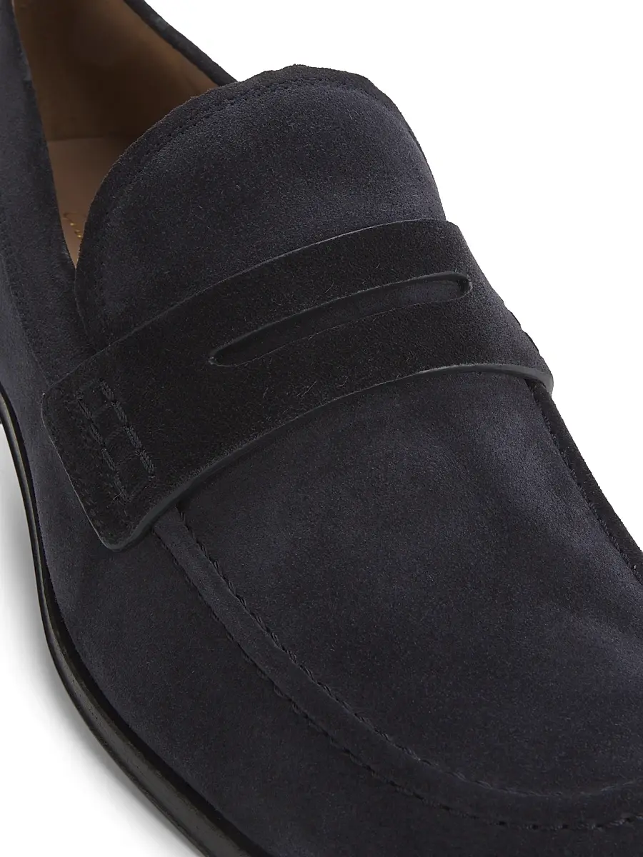 Gianvito Rossi Men's George Suede Penny Loafers | Thumbnail 5 Gianvito Rossi Men's George Suede Penny Loafers | Thumbnail 5