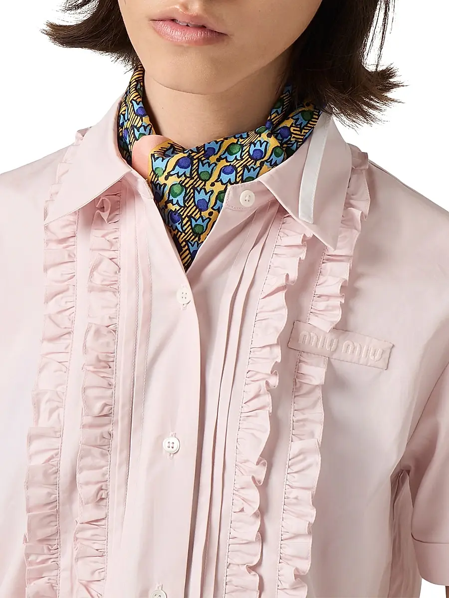 Miu Miu Women's Poplin Shirt | Thumbnail 5