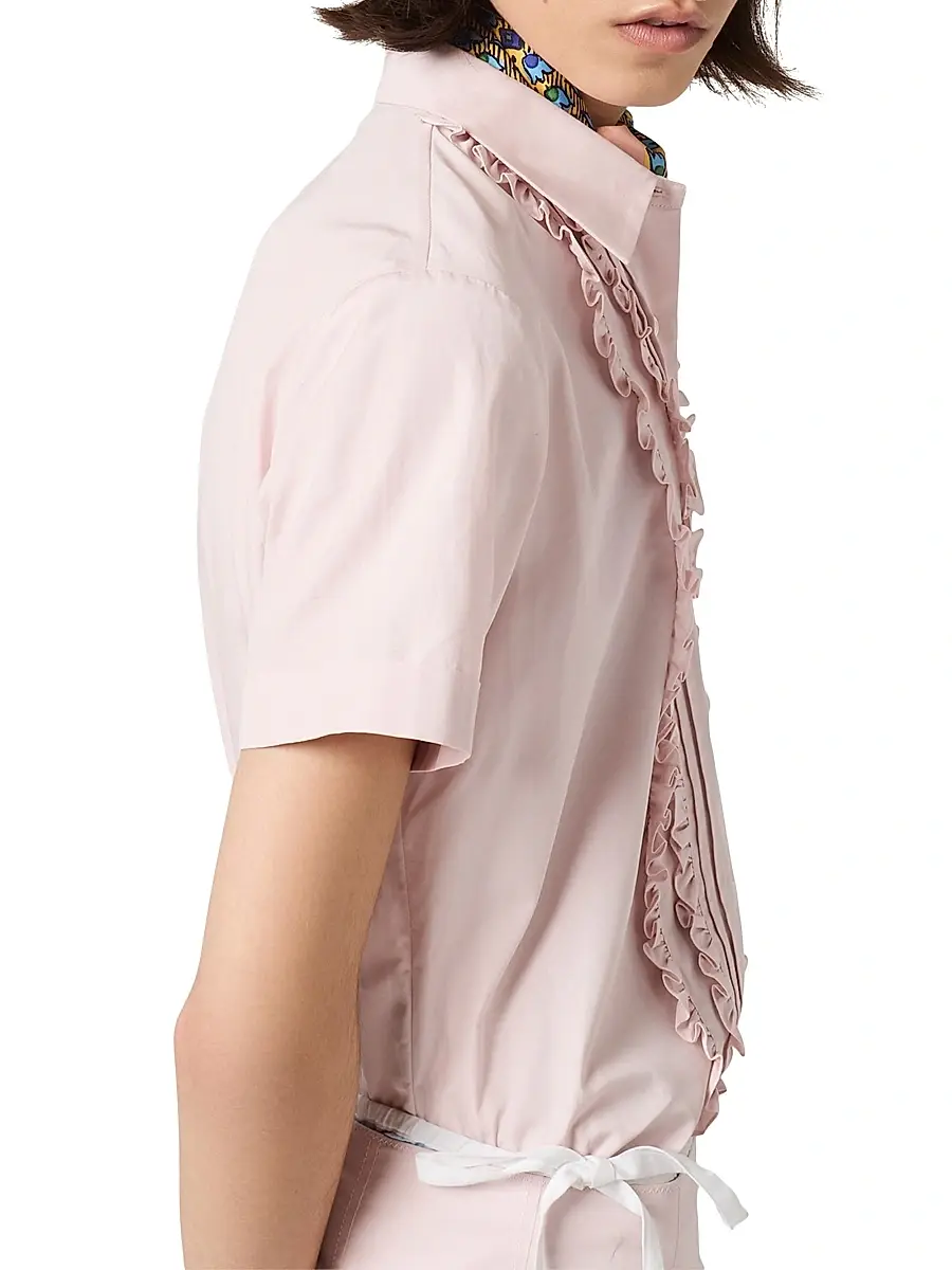 Miu Miu Women's Poplin Shirt | Thumbnail 6