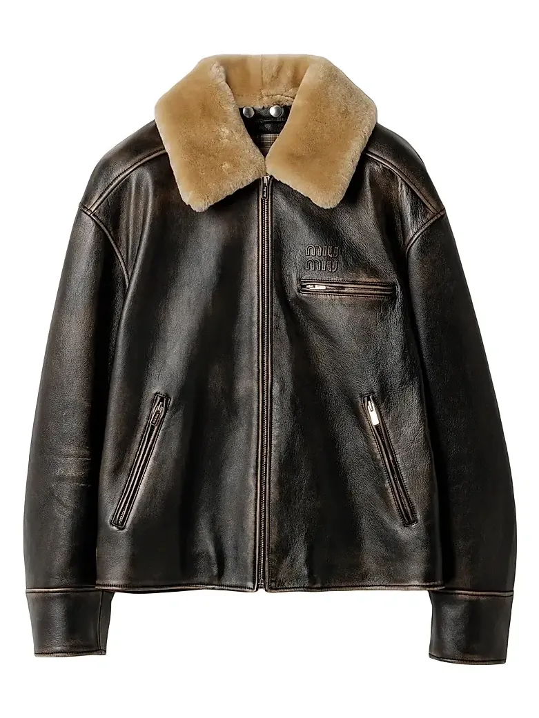 Miu Miu Women's Nappa Leather Jacket