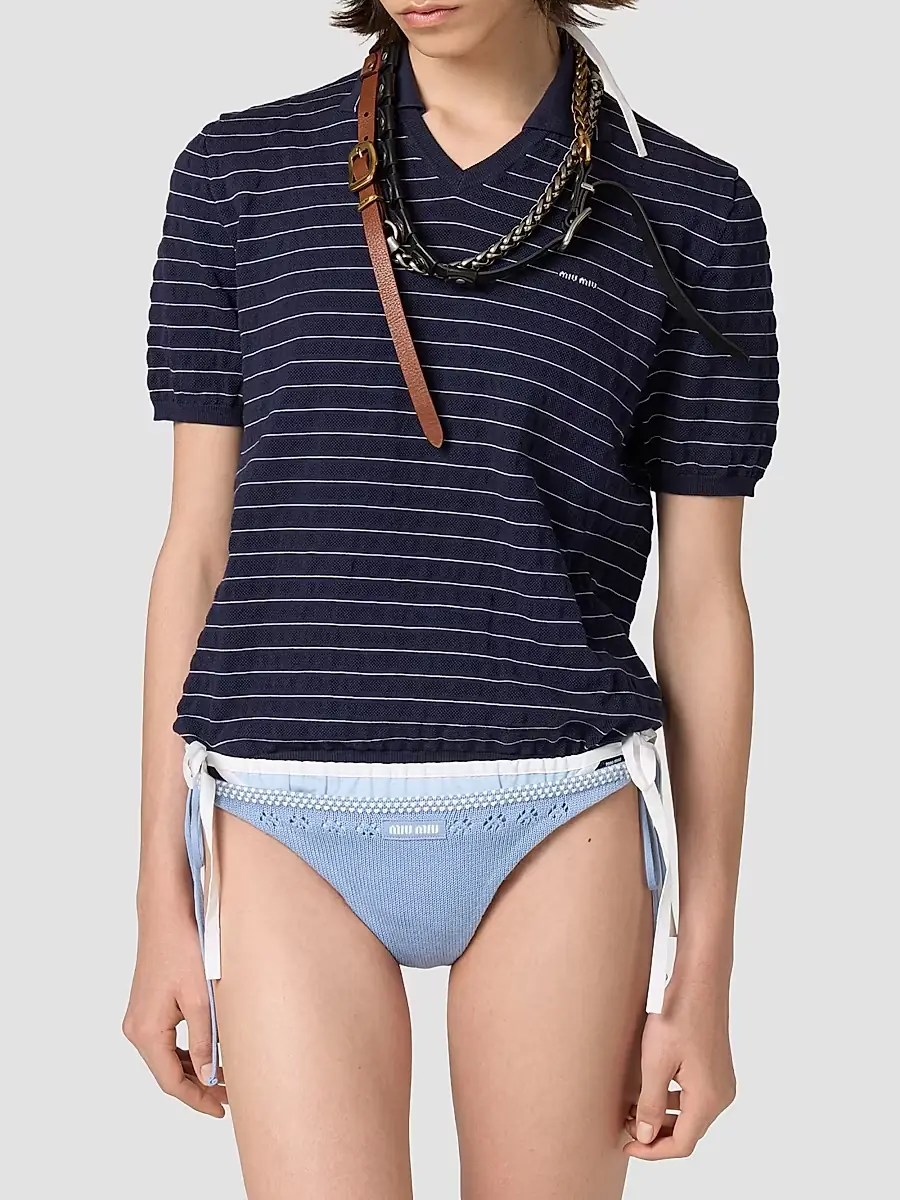 Miu Miu Women's Cotton Sweater | Thumbnail 3