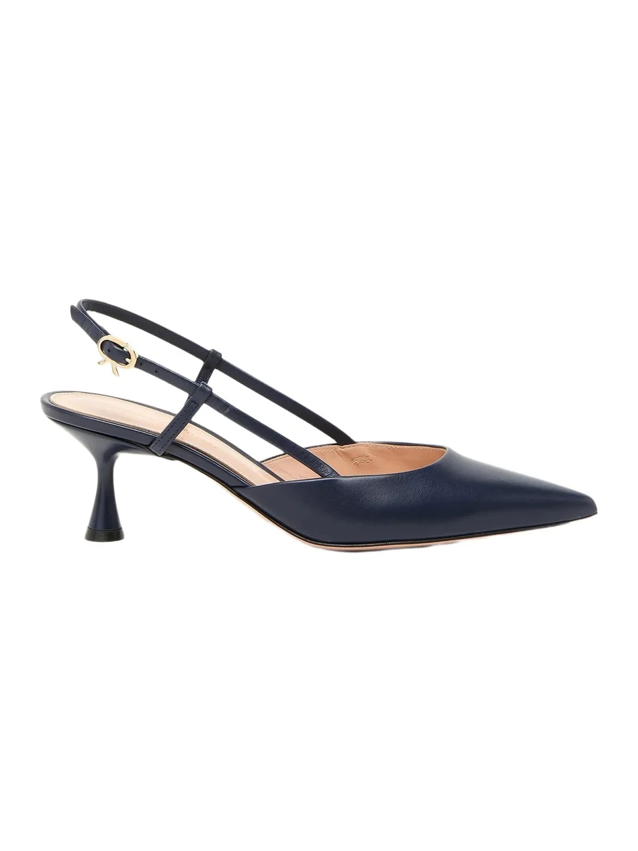 Gianvito Rossi Women's Ascent 55MM Leather Slingback Pumps