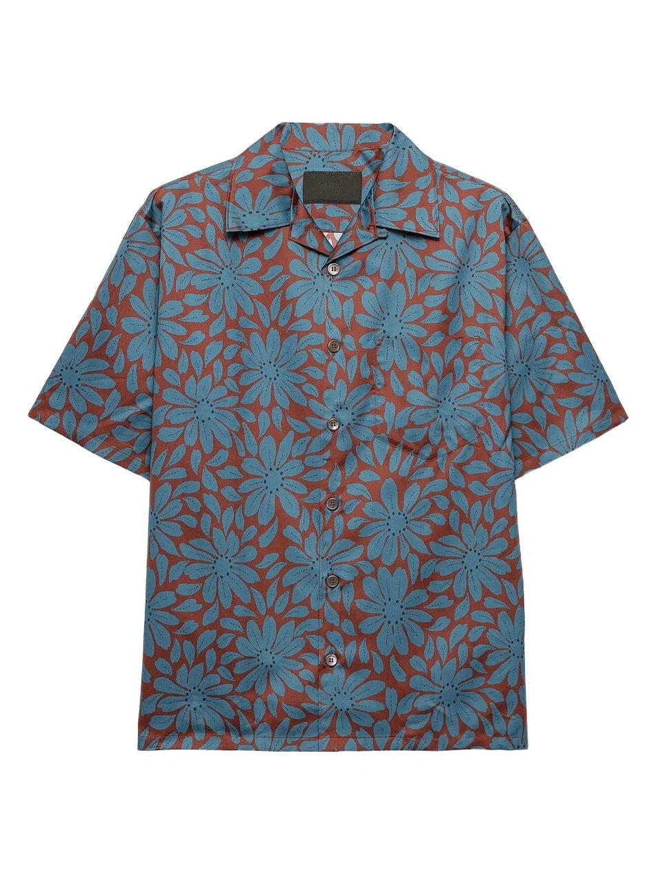 Men's Short-Sleeved Cotton Blend Shirt Men's Short-Sleeved Cotton Blend Shirt