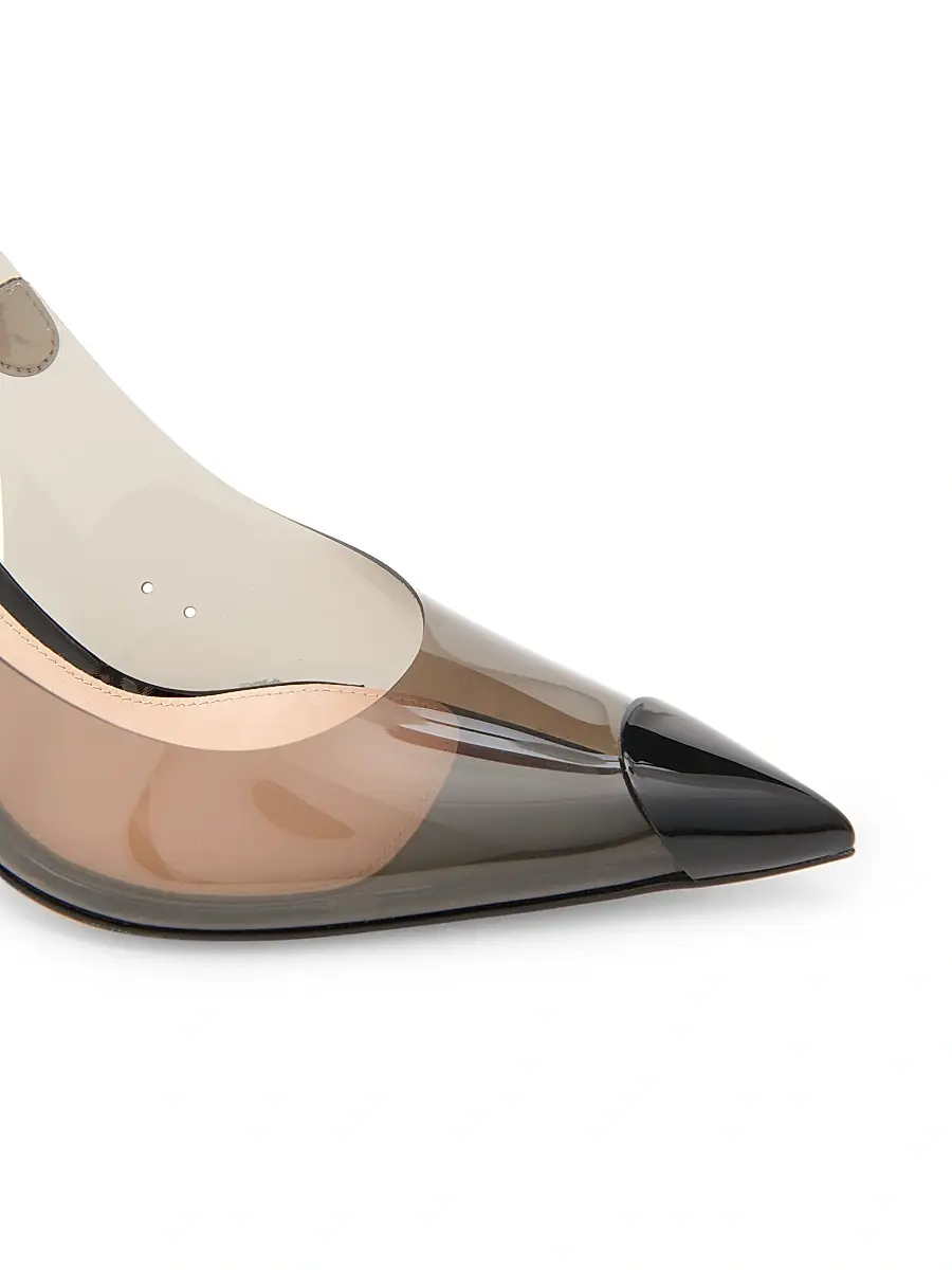 Gianvito Rossi Women's 85MM Cap-Toe Slingback Pumps | Thumbnail 4 Gianvito Rossi Women's 85MM Cap-Toe Slingback Pumps | Thumbnail 4