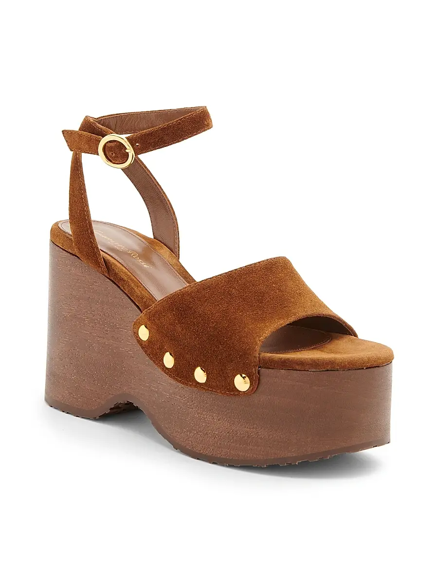Gianvito Rossi Women's 45MM Suede Platform Sandals | Thumbnail 2 Gianvito Rossi Women's 45MM Suede Platform Sandals | Thumbnail 2
