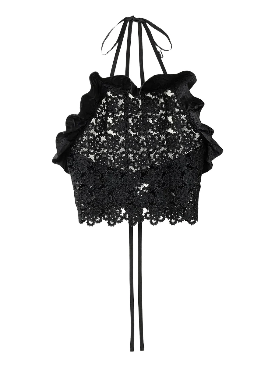 Miu Miu Women's Macramé Pinafore Top
