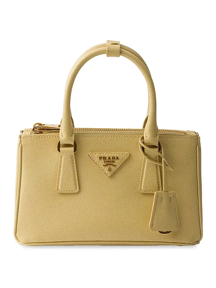 Prada Women's Galleria Saffiano Leather Mini Top Handle Bag