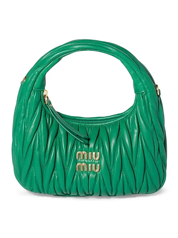 Women's Wander Matelassé Nappa Leather Hobo Bag Women's Wander Matelassé Nappa Leather Hobo Bag