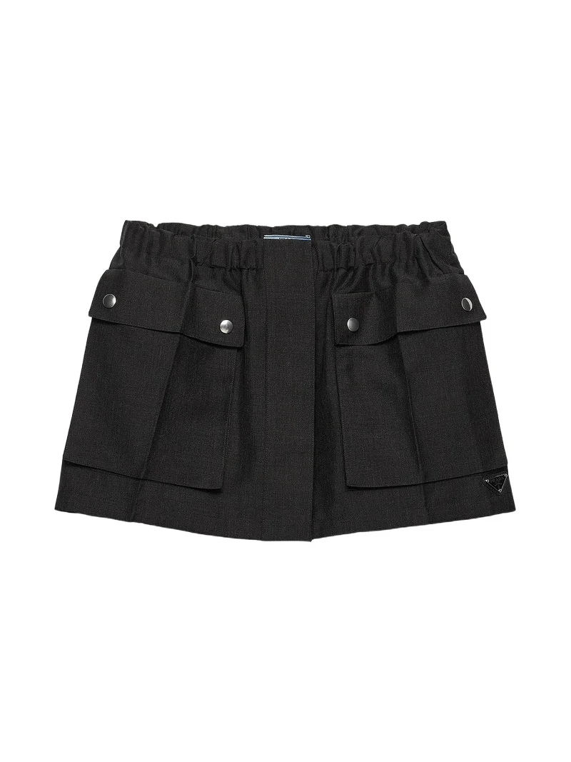 Prada Women's Kid Mohair Miniskirt
