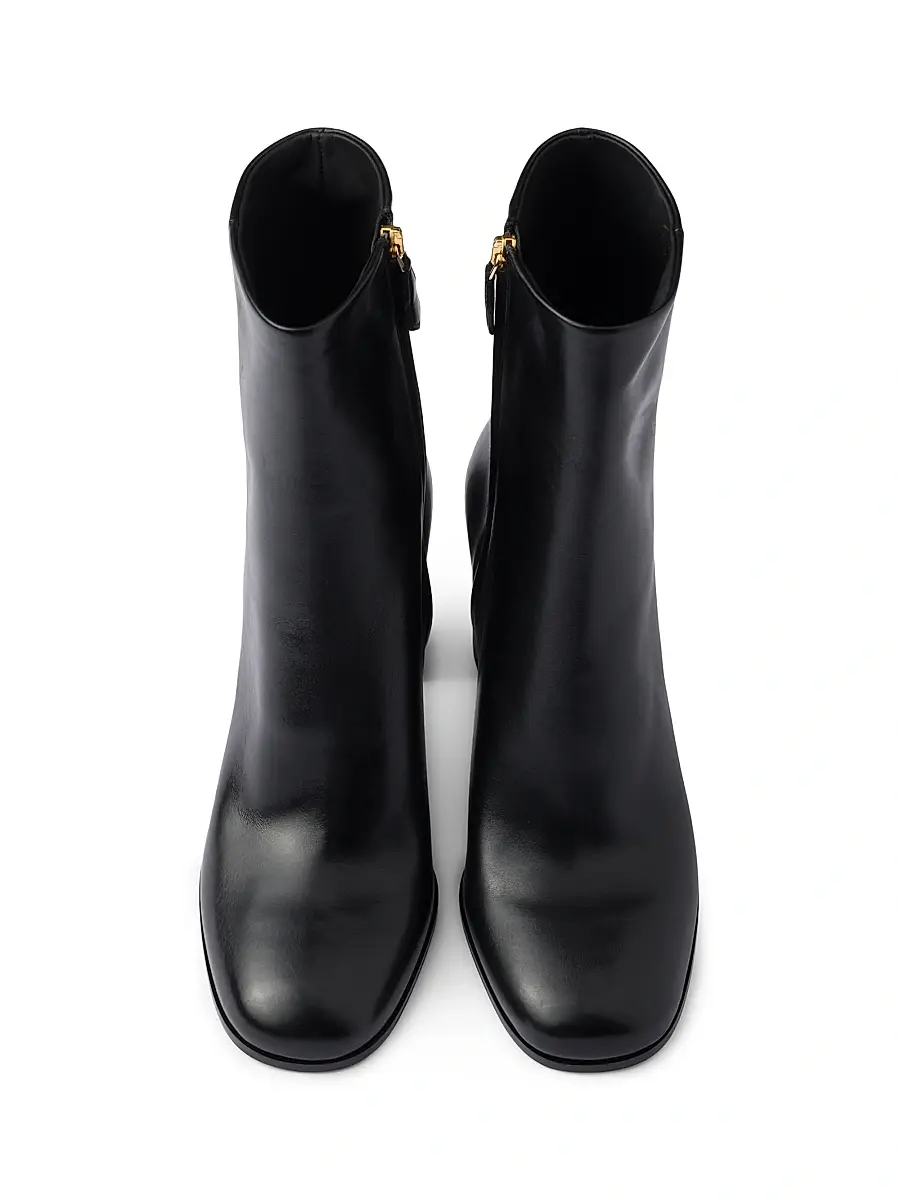 Prada Women's Leather Booties - Black | Thumbnail 2 Prada Women's Leather Booties - Black | Thumbnail 2
